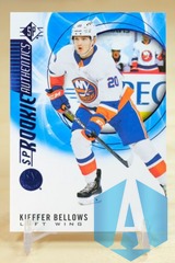 2020-21 SP Hockey Rookie Authentics Blue #128 Kieffer Bellows - New York